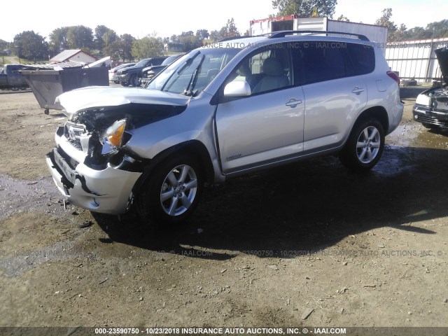 JTMZK31VX86011156 - 2008 TOYOTA RAV4 LIMITED SILVER photo 2