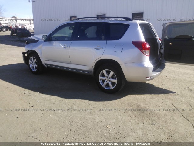 JTMZK31VX86011156 - 2008 TOYOTA RAV4 LIMITED SILVER photo 3