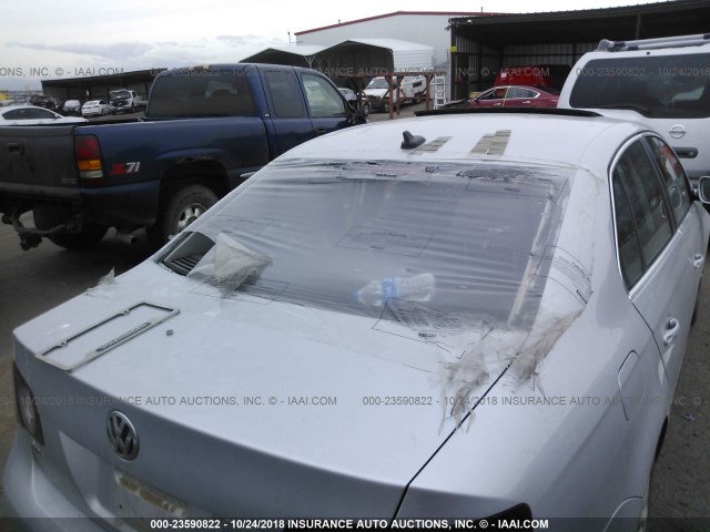 3VWRM71K68M073352 - 2008 VOLKSWAGEN JETTA SE/SEL SILVER photo 6