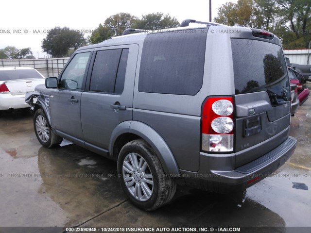 SALAK2D40BA580394 - 2011 LAND ROVER LR4 HSE LUXURY GRAY photo 3