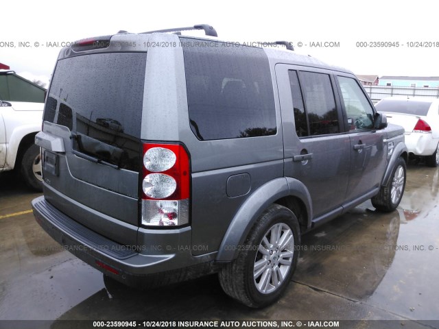 SALAK2D40BA580394 - 2011 LAND ROVER LR4 HSE LUXURY GRAY photo 4