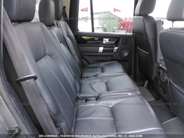 SALAK2D40BA580394 - 2011 LAND ROVER LR4 HSE LUXURY GRAY photo 8