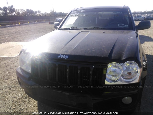 1J8GR48K27C644022 - 2007 JEEP GRAND CHEROKEE LAREDO/COLUMBIA/FREEDOM BLACK photo 6