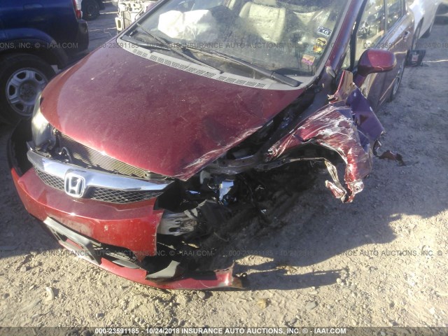 19XFA16909E002645 - 2009 HONDA CIVIC EXL 红色 照片 6