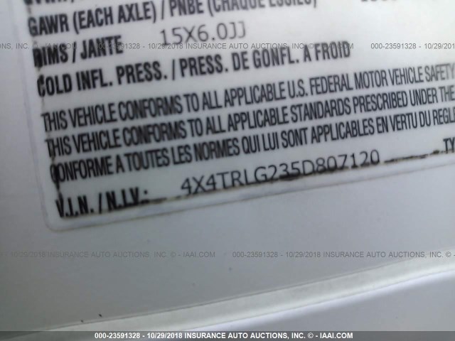 4X4TRLG235D807120 - 2005 ROCKWOOD TRVL TRLR  Unknown photo 9