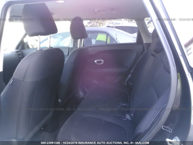 KNDJN2A2XE7716923 - 2014 KIA SOUL BLACK photo 8