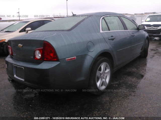 1G1ZG57N394239624 - 2009 CHEVROLET MALIBU LS 绿色 照片 4