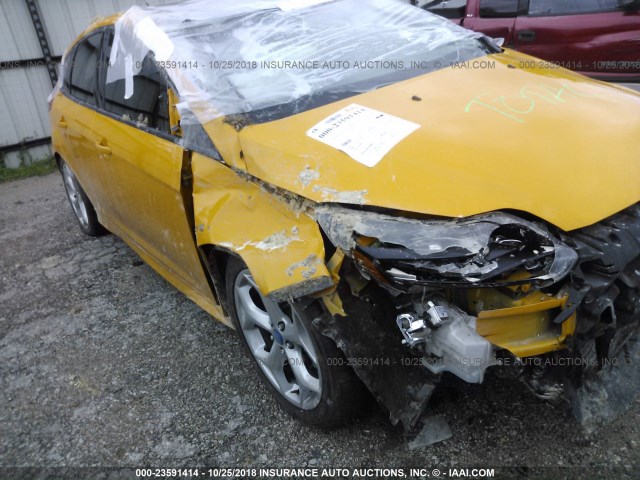 1FADP3L96DL234159 - 2013 FORD FOCUS ST YELLOW photo 1