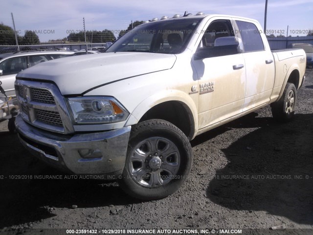 3C6UR5FL8HG676765 - 2017 RAM 2500 LARAMIE WHITE photo 2