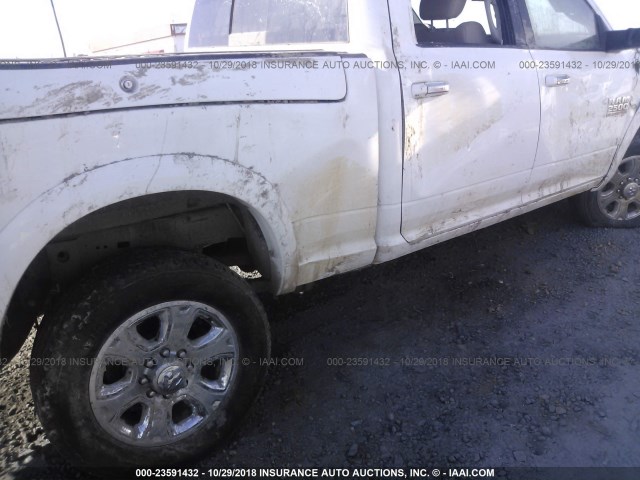 3C6UR5FL8HG676765 - 2017 RAM 2500 LARAMIE WHITE photo 6