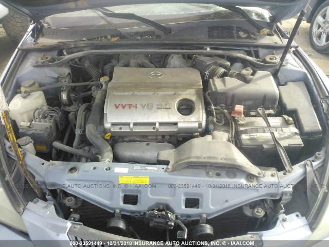 4T1FA38P95U062986 - 2005 TOYOTA CAMRY SOLARA SE/SLE BLUE photo 10