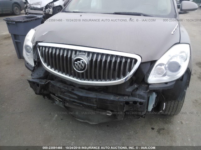 5GAKVDED6CJ403302 - 2012 BUICK ENCLAVE BROWN photo 6