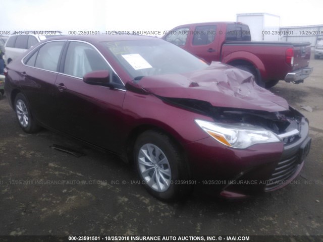 4T1BF1FK0HU671268 - 2017 TOYOTA CAMRY LE/XLE/SE/XSE RED photo 1