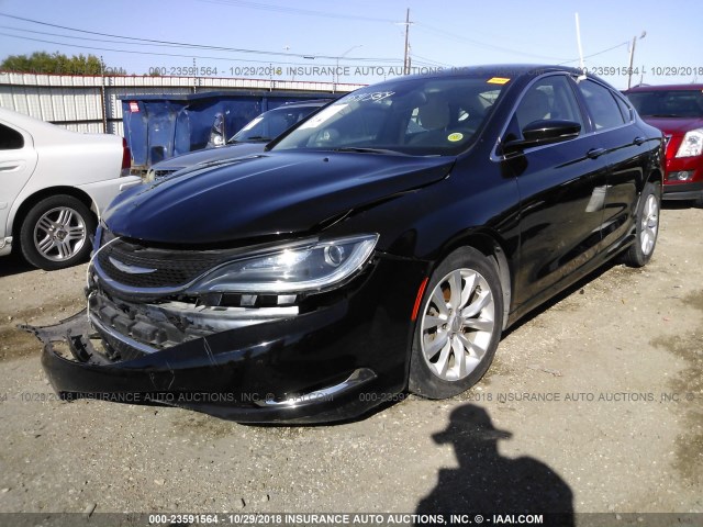 1C3CCCCB4FN603701 - 2015 CHRYSLER 200 C BLACK photo 2