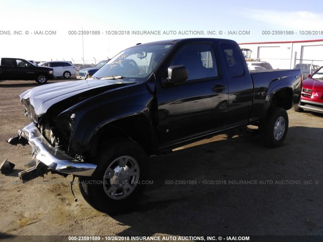 1GTDT399288183359 - 2008 GMC CANYON SLE BLACK photo 2