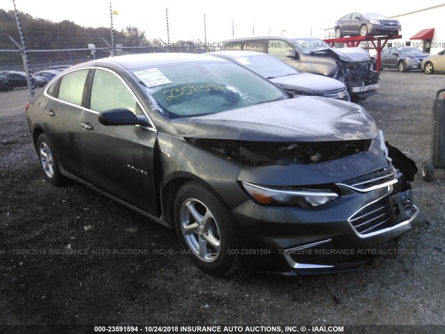 1G1ZB5ST1HF259877 - 2017 CHEVROLET MALIBU LS 灰色 照片 1
