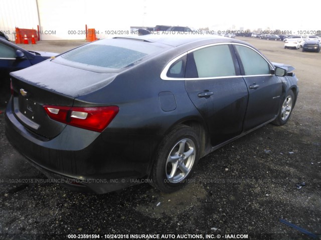 1G1ZB5ST1HF259877 - 2017 CHEVROLET MALIBU LS 灰色 照片 4