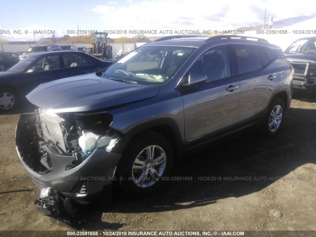 3GKALTEV9JL344002 - 2018 GMC TERRAIN SLE 灰色 照片 2