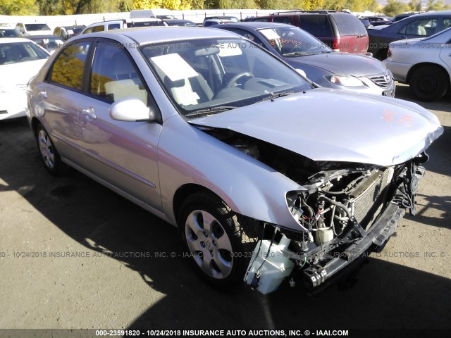 KNAFE221295622044 - 2009 KIA SPECTRA EX/LX/SX SILVER photo 1