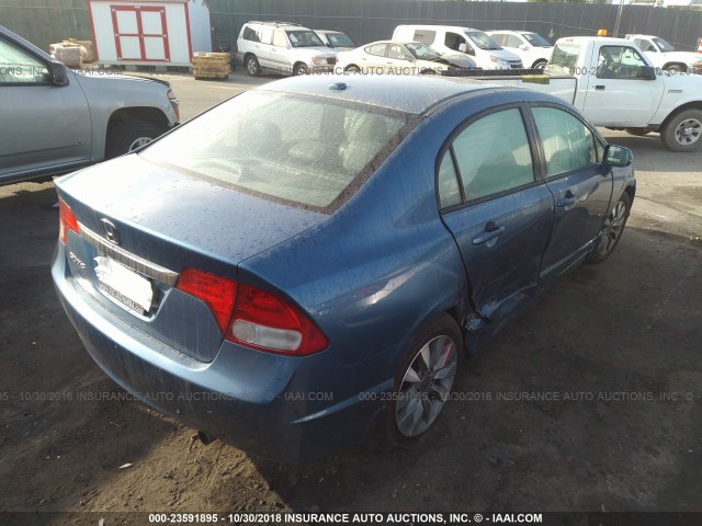 2HGFA1F90AH536268 - 2010 HONDA CIVIC EXL BLUE photo 4