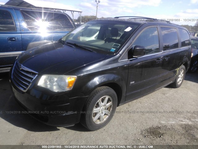 2A8HR54P48R818256 - 2008 CHRYSLER TOWN & COUNTRY TOURING BLACK photo 2