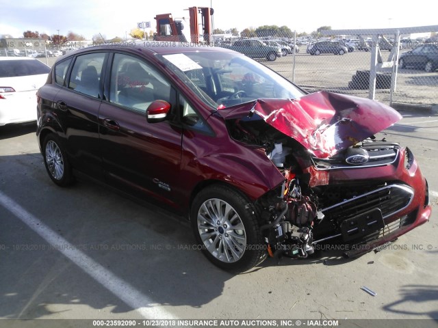 1FADP5EU8HL110283 - 2017 FORD C-MAX RED photo 1