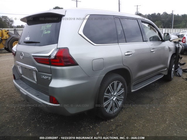 JTJHY7AX6H4251719 - 2017 LEXUS LX 570 GRAY photo 4