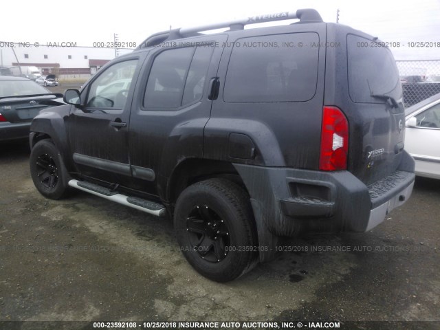 5N1AN0NW5CC508952 - 2012 NISSAN XTERRA OFF ROAD/S/SE BLACK photo 3