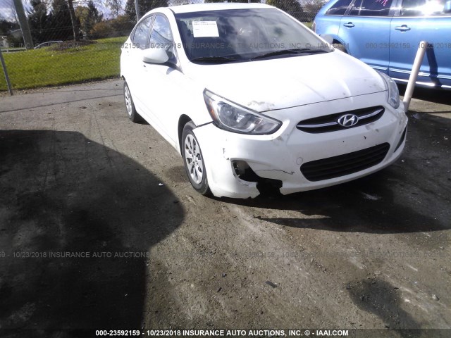 KMHCT4AE1FU860606 - 2015 HYUNDAI ACCENT GLS WHITE photo 6