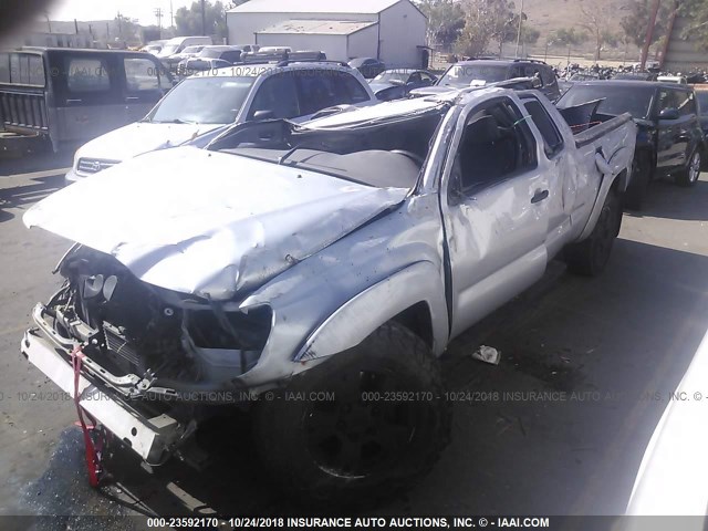 5TEUU42NX5Z021676 - 2005 TOYOTA TACOMA ACCESS CAB ვერცხლისფერი ფოტო 2