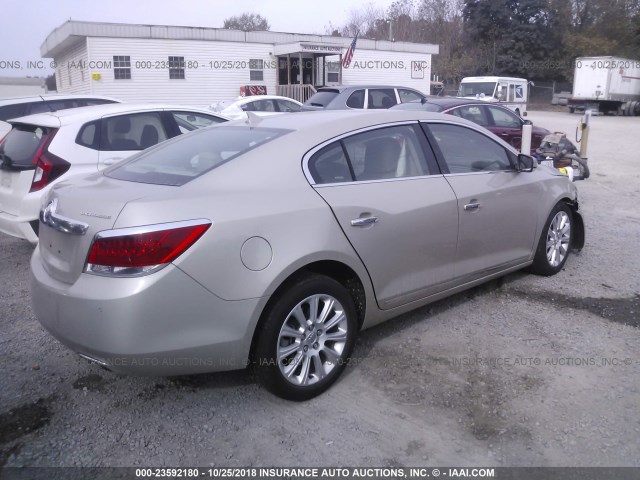 1G4GF5E34DF284096 - 2013 BUICK LACROSSE PREMIUM Champagne photo 4