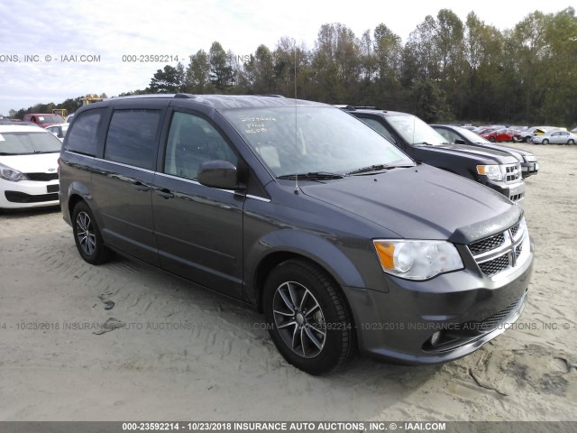 2C4RDGCG5HR545562 - 2017 DODGE GRAND CARAVAN SXT GRAY photo 1