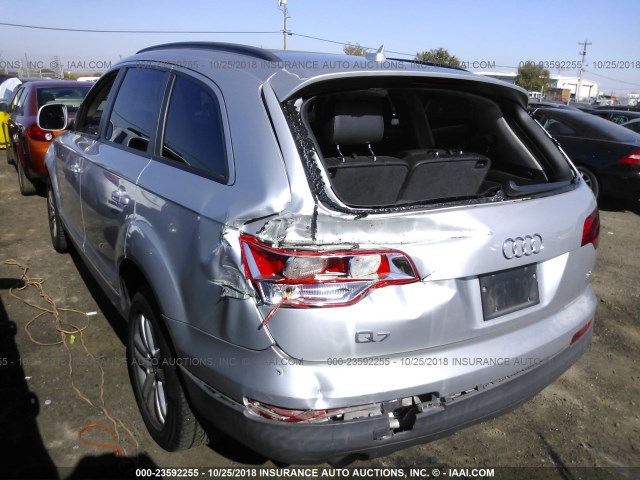 WA1AY74L38D066583 - 2008 AUDI Q7 3.6 QUATTRO SILVER photo 3