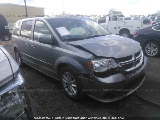 2C4RDGCG4GR226880 - 2016 DODGE GRAND CARAVAN SXT SILVER photo 1