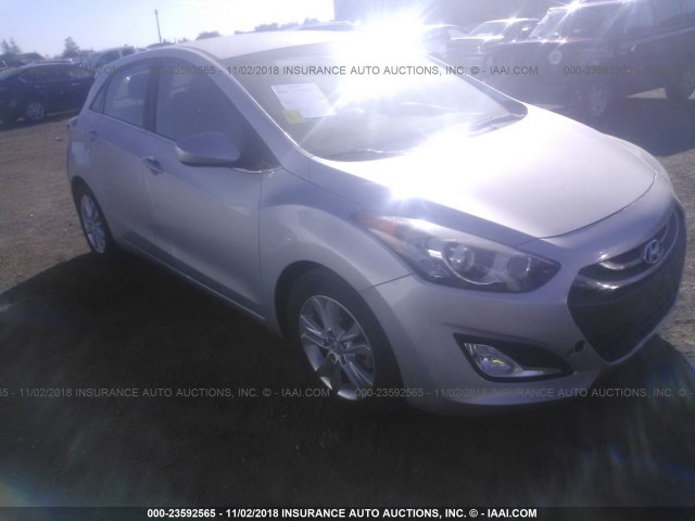 KMHD35LH9EU215539 - 2014 HYUNDAI ELANTRA GT SILVER photo 1