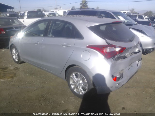 KMHD35LH9EU215539 - 2014 HYUNDAI ELANTRA GT SILVER photo 3