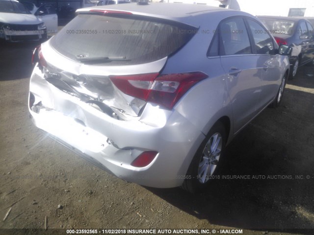 KMHD35LH9EU215539 - 2014 HYUNDAI ELANTRA GT SILVER photo 4