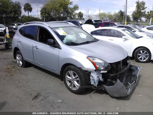 JN8AS5MT7FW651877 - 2015 NISSAN ROGUE SELECT S SILVER photo 1