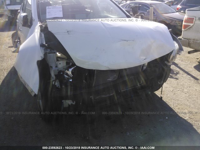 JN8AS5MV5DW146547 - 2013 NISSAN ROGUE S/SV WHITE photo 6