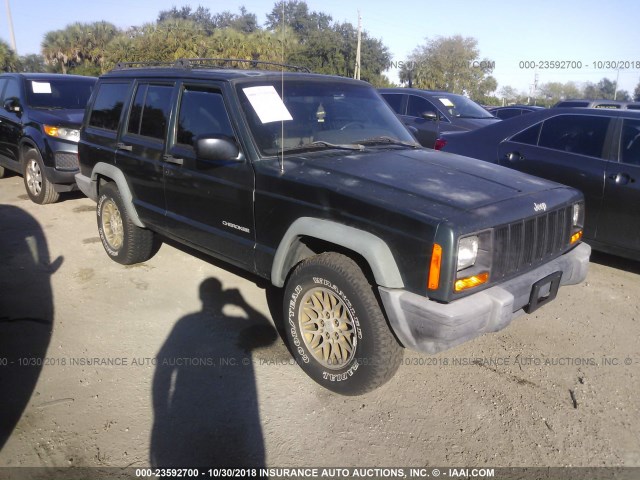 1J4FT28P1XL555864 - 1999 JEEP CHEROKEE SE GREEN photo 1