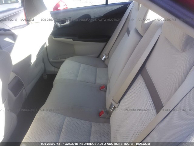 4T1BF1FK8EU831764 - 2014 TOYOTA CAMRY L/SE/LE/XLE 红色 照片 8