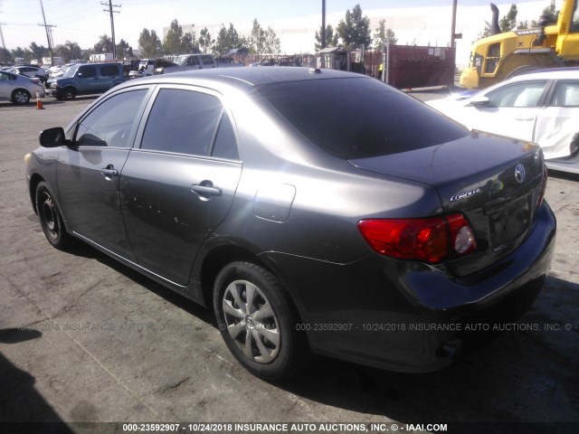 JTDBL40E39J041300 - 2009 TOYOTA COROLLA LE/XLE BLACK photo 3