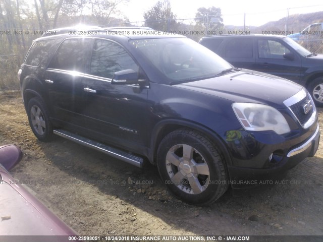 1GKEV33748J177954 - 2008 GMC ACADIA SLT-2 Dark Blue photo 1