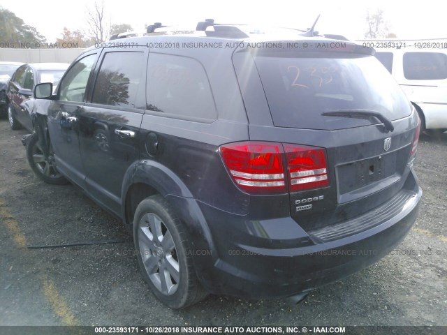 3D4PH6FV8AT125560 - 2010 DODGE JOURNEY R/T BLACK photo 3