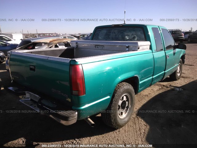 2GTEC19W1T1525491 - 1996 GMC SIERRA C1500 GREEN photo 4