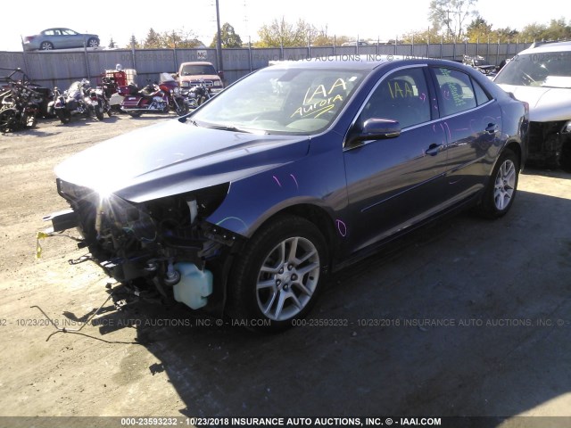 1G11C5SA4DF358308 - 2013 CHEVROLET MALIBU 1LT BLUE photo 2