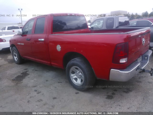 1C6RD6FP0CS166456 - 2012 DODGE RAM 1500 ST RED photo 3