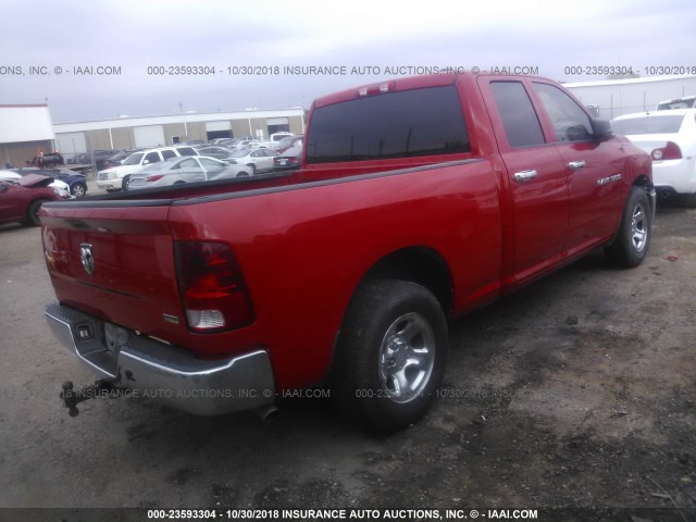 1C6RD6FP0CS166456 - 2012 DODGE RAM 1500 ST RED photo 4