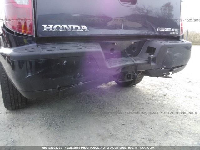 5FPYK1F53BB005498 - 2011 HONDA RIDGELINE RTL BLUE photo 6