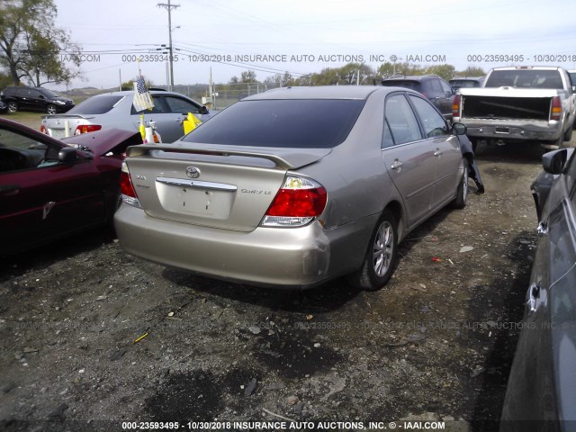 4T1BE32KX5U404588 - 2005 TOYOTA CAMRY LE/XLE/SE TAN photo 4